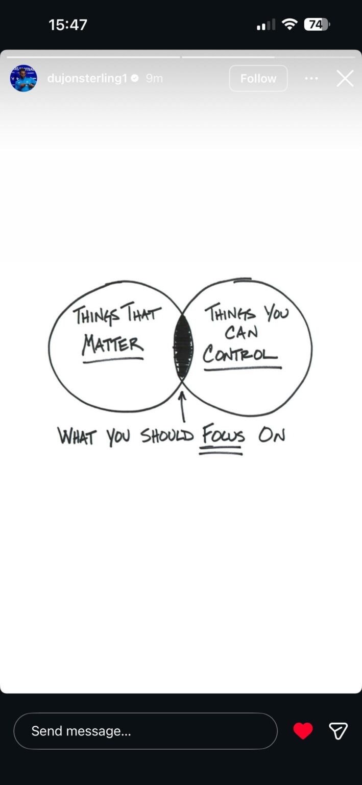 Dujon Sterling’s story on Instagram