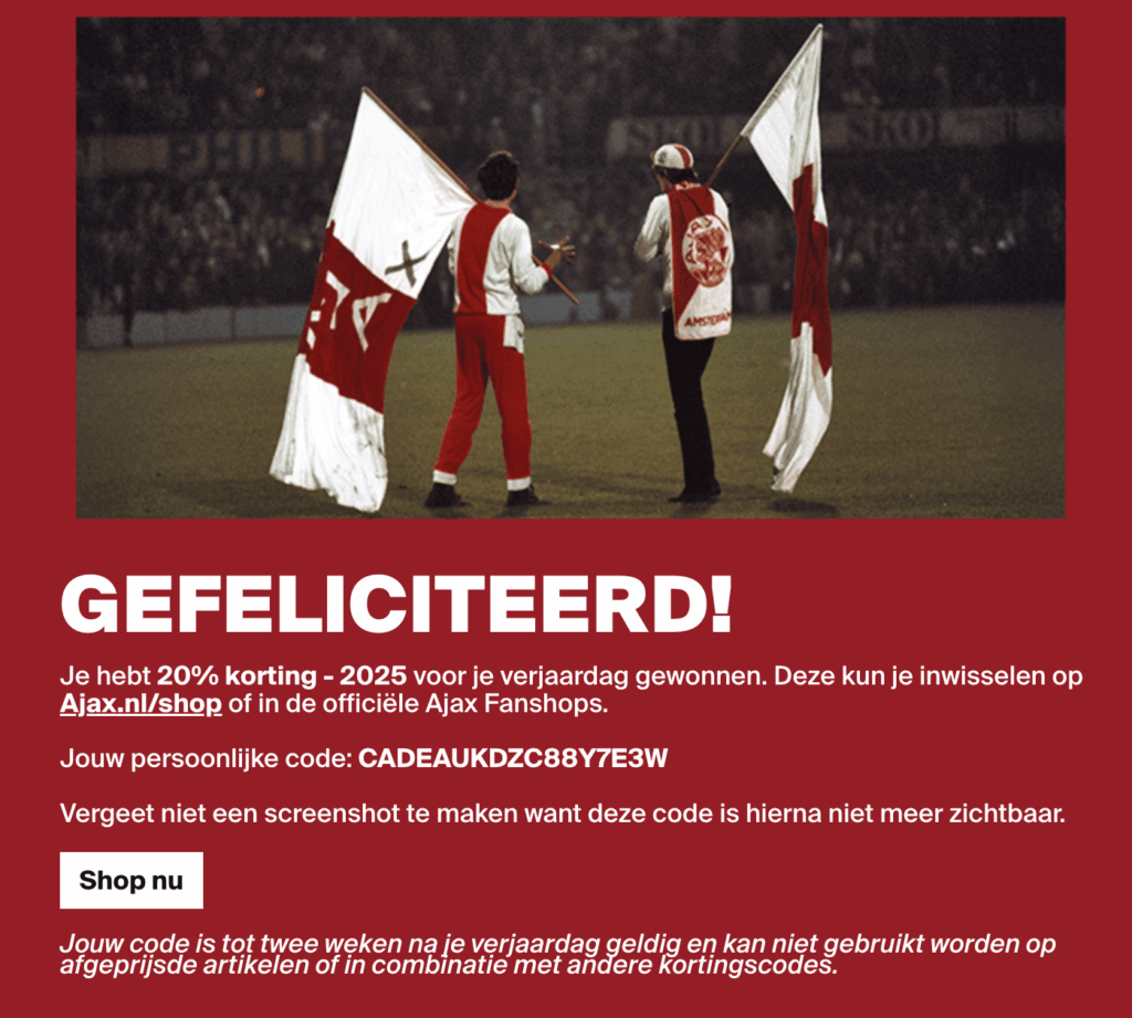 Cold comfort: 20% discount code to make up for today's game