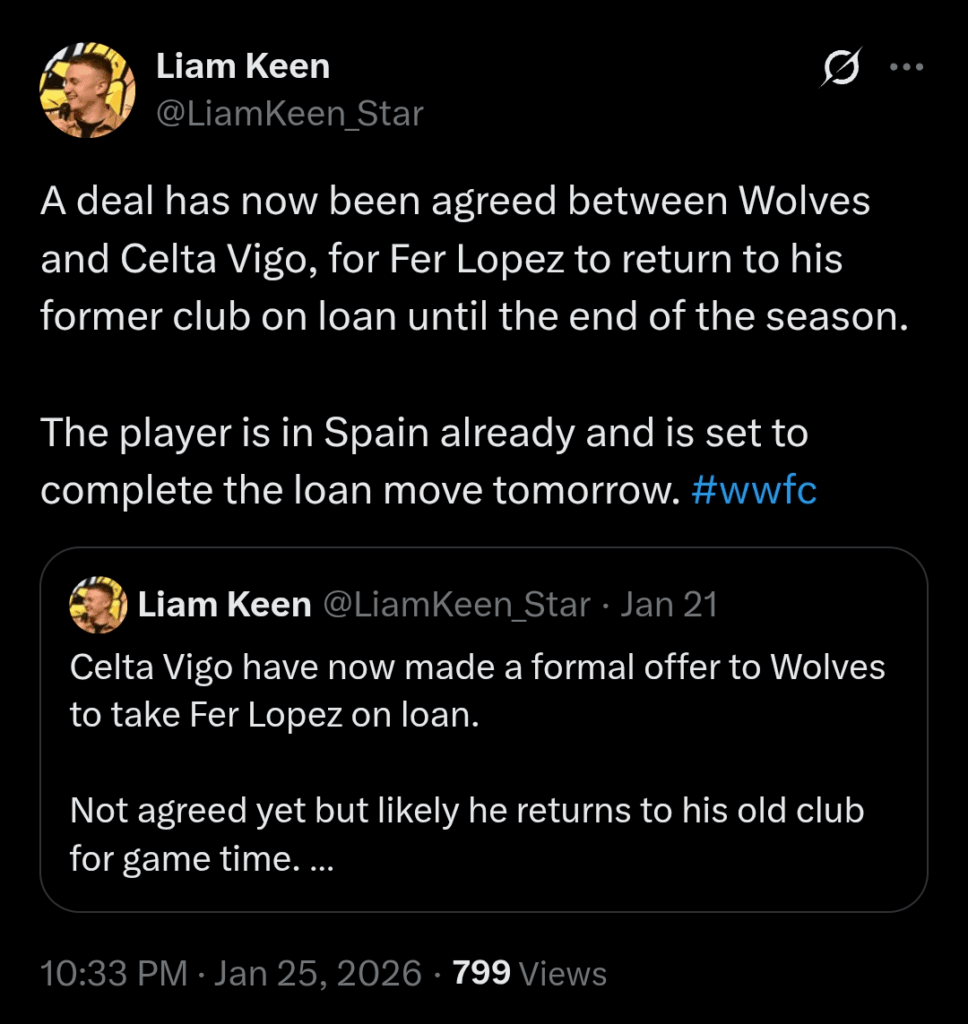 Fer Lopez in spain. Loan getting confirmed tomorrow (monday)