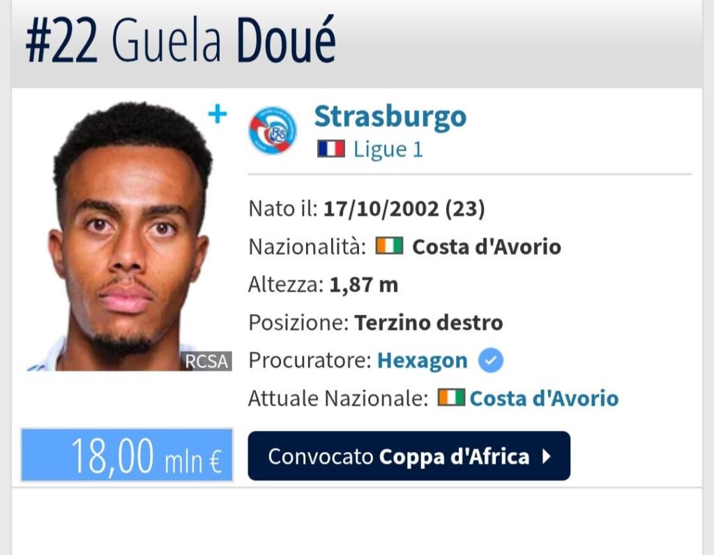 Inter should look for this guy:Guela Doué