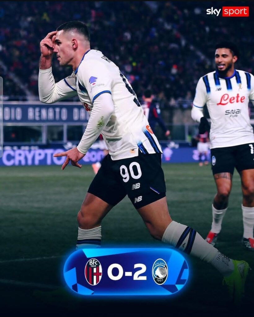 Full Time: Bologna 0-2 Atalanta