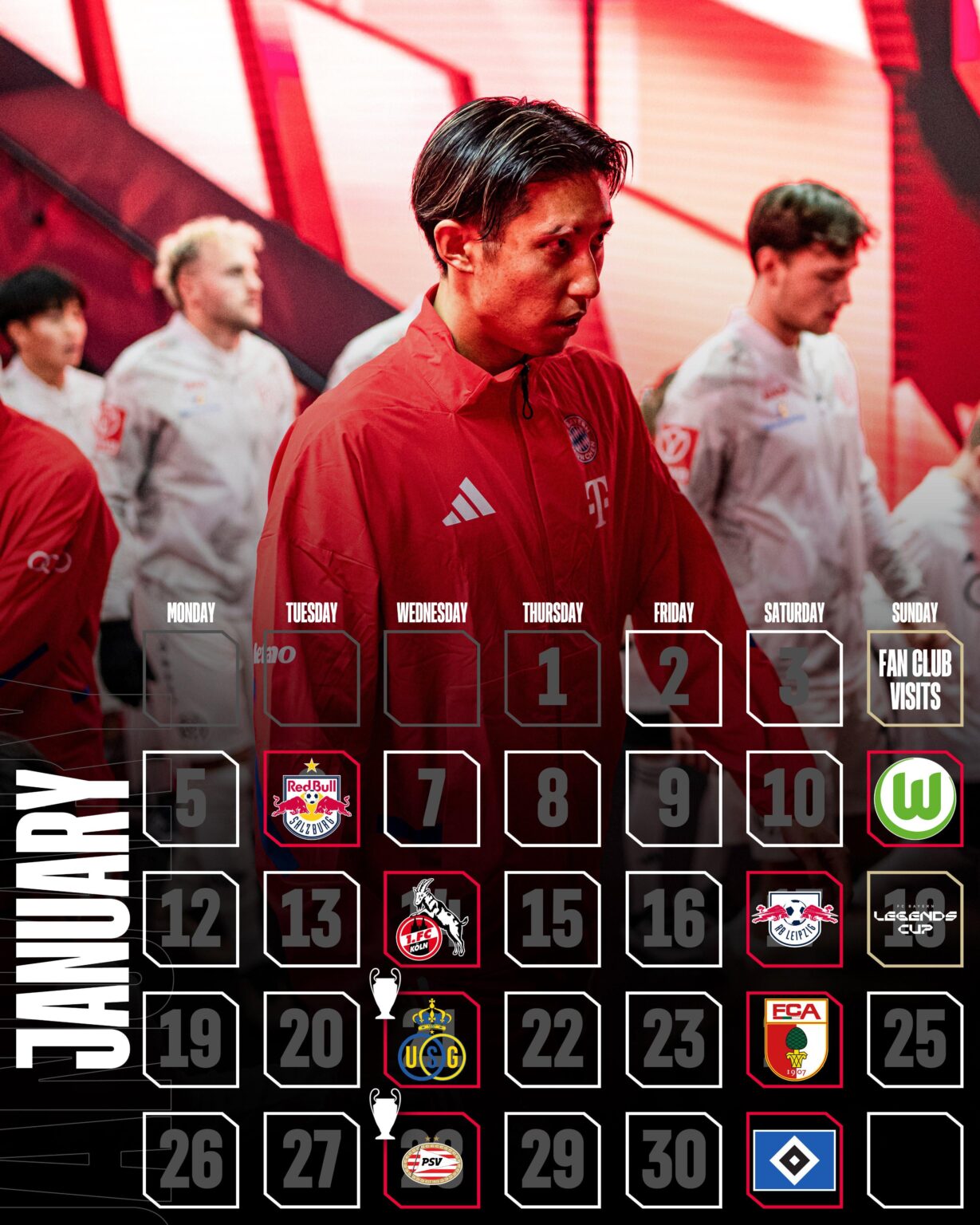 [FC Bayern] Our January schedule
