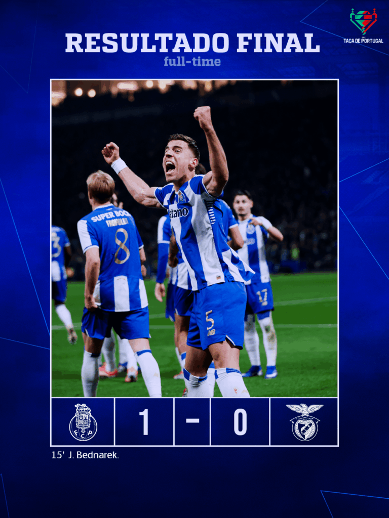 O PORTO É NOSSO E HÁ DE SER!! VITÓRIA NO DRAGÃO GARANTE PASSAGEM ÀS 'MEIAS' DA TAÇA DE PORTUGAL! O que acharam do jogo, Famiglia Portista?! 💙🤍🐉