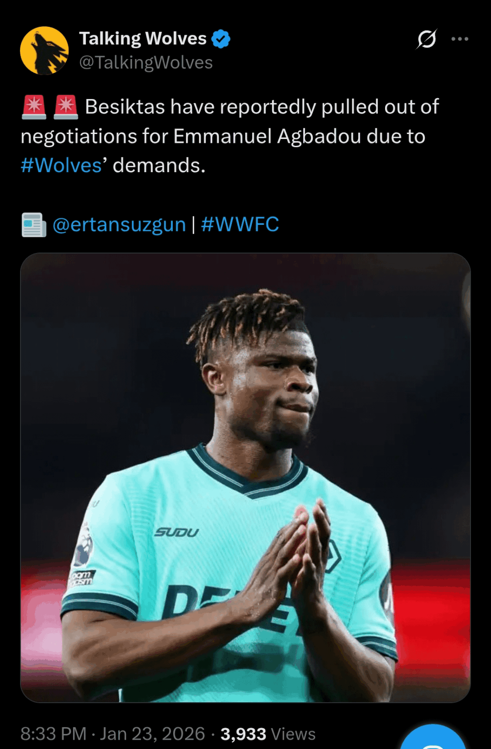 Development in the Agba negotiations