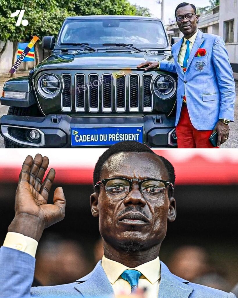 AFCON 2025 icon Michel Kuka Mboladinga, has been gifted a luxury Jeep after capturing the hearts of fans across Africa with his powerful tribute to Patrice Lumumba Source: X https://search.app/vuQRp