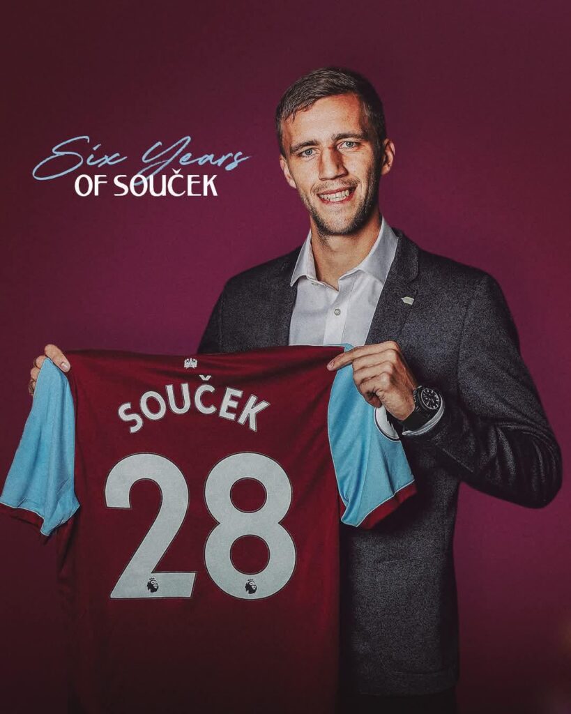 Tomas Soucek signed for us 6 years ago