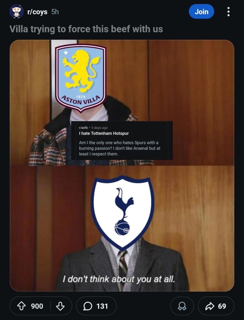 Spurs trying to beef with us 🙄