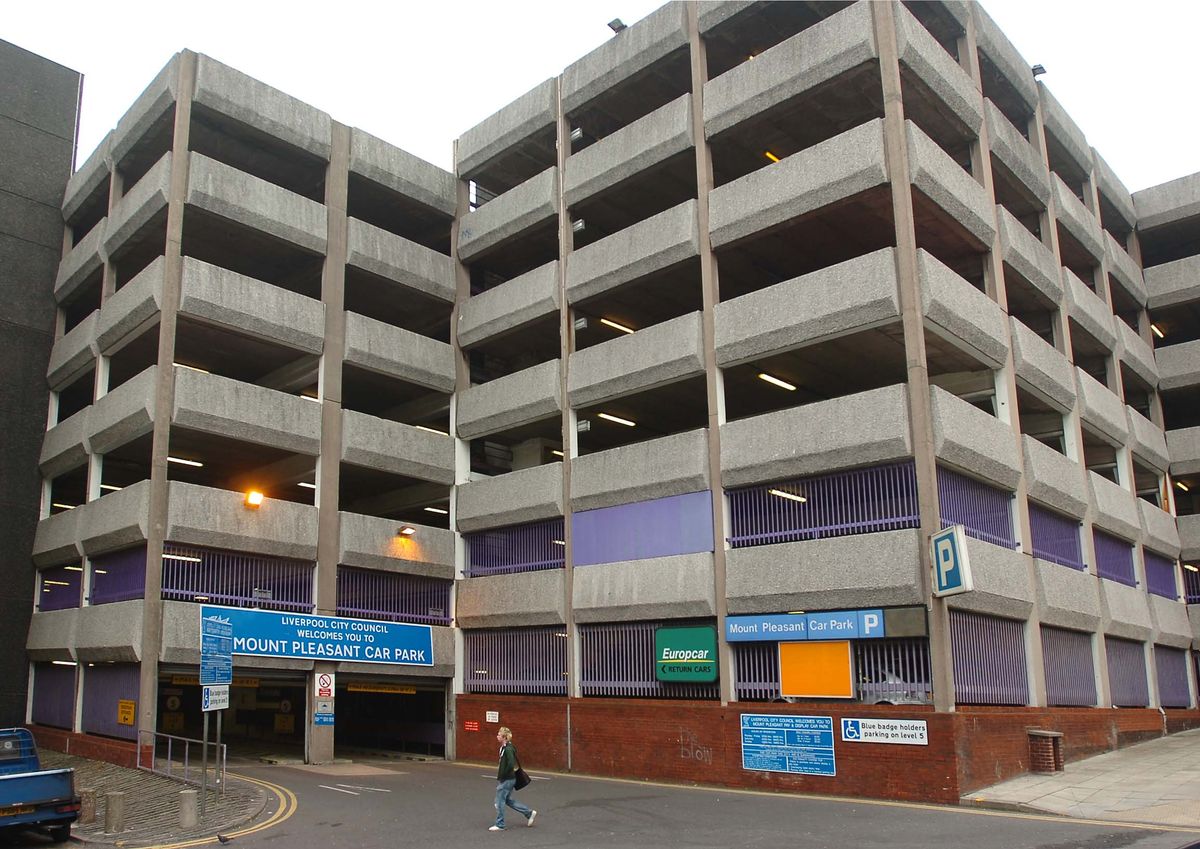 Liverpool City Council car park, Mount Pleasant, Liverpool City Centre.