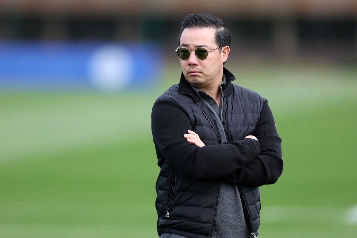 Aiyawatt Srivaddhanaprabha at the Leicester City training ground