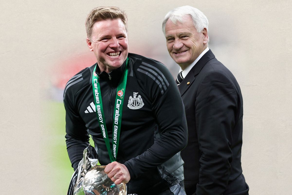 Newcastle United head coach Eddie Howe, and former Magpies manager Sir Bobby Robson