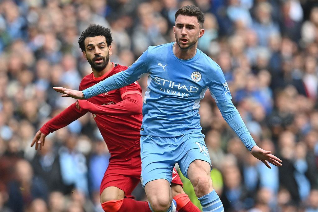 Mohamed Salah and Aymeric Laporte