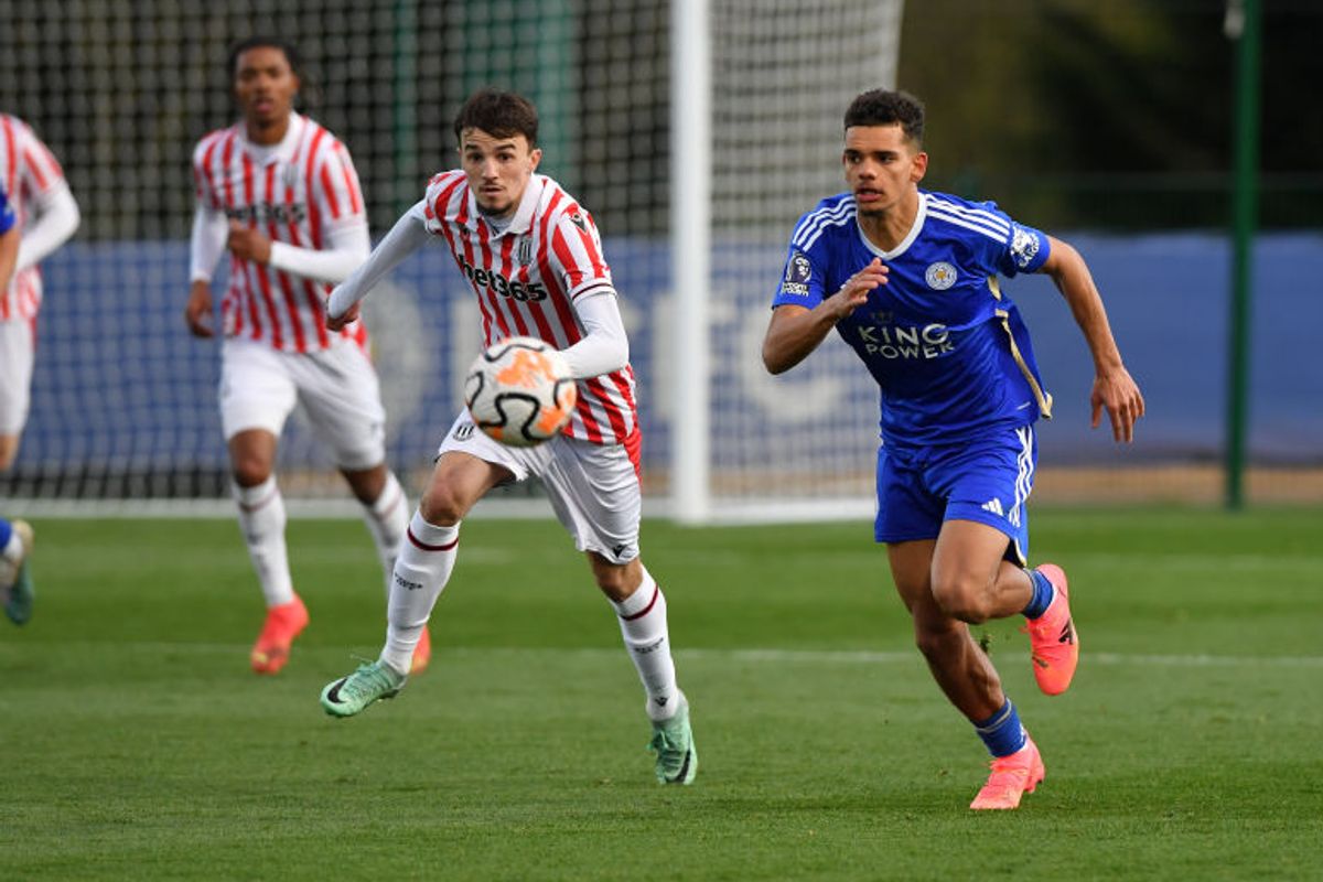 Brandon Cover in action for Leicester City Under-21s