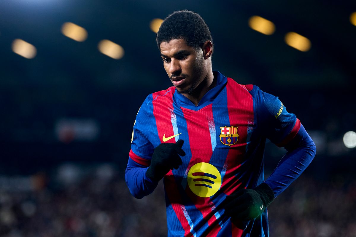 Marcus Rashford during a Barcelona game
