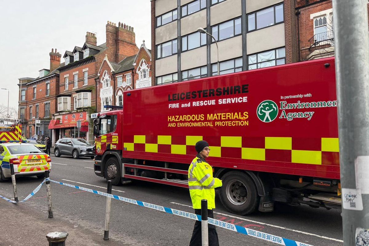 The hazardous materials team were on the scene