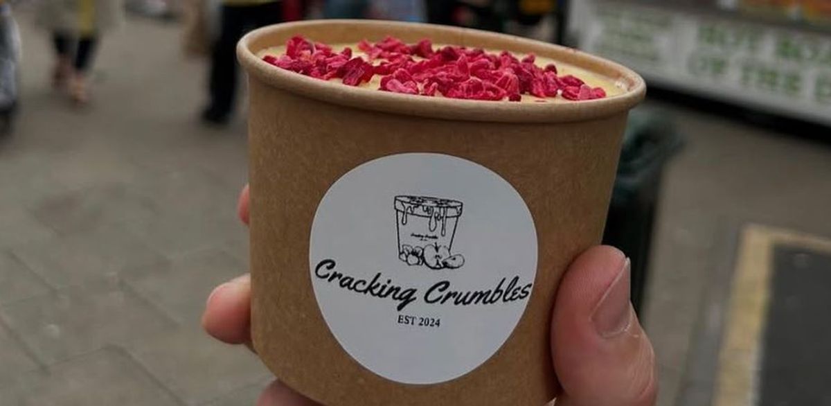 A crumble pot from Cracking Crumbles