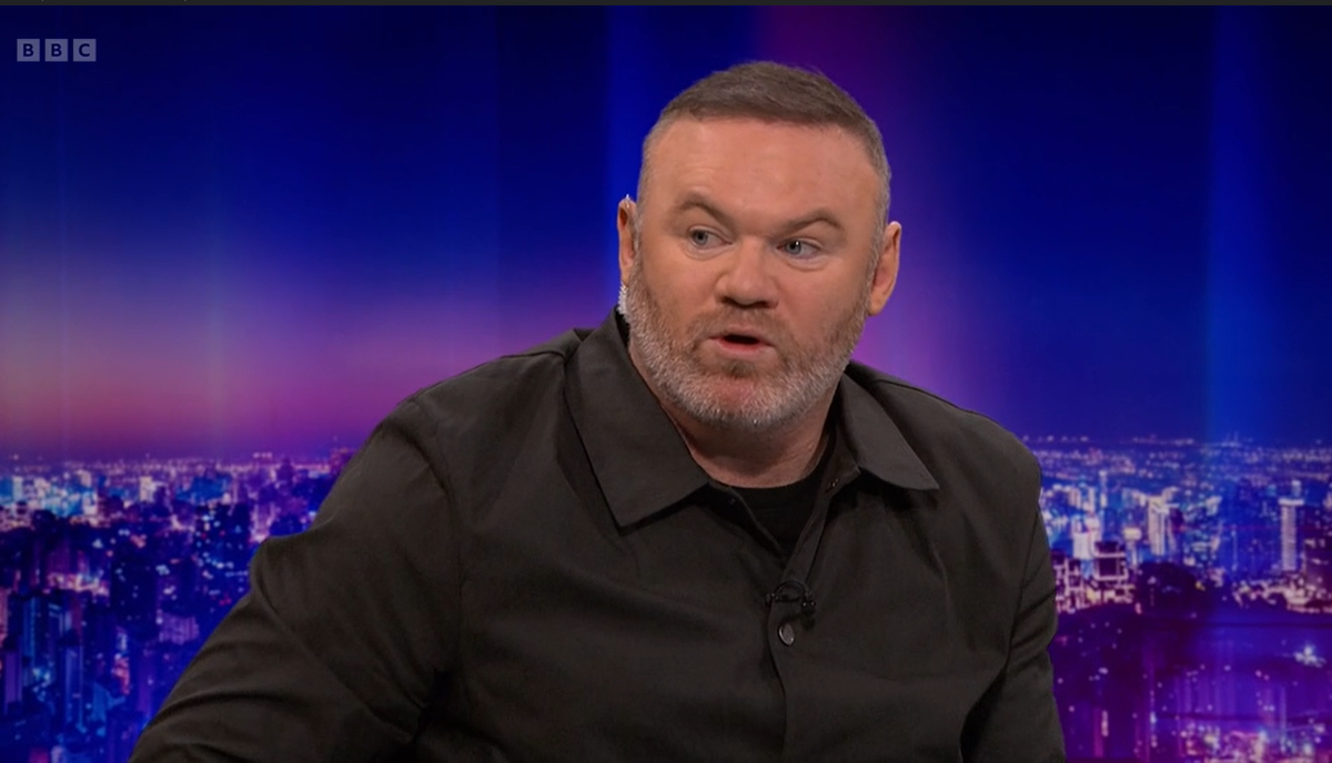 Wayne Rooney on Match of the Day duty.