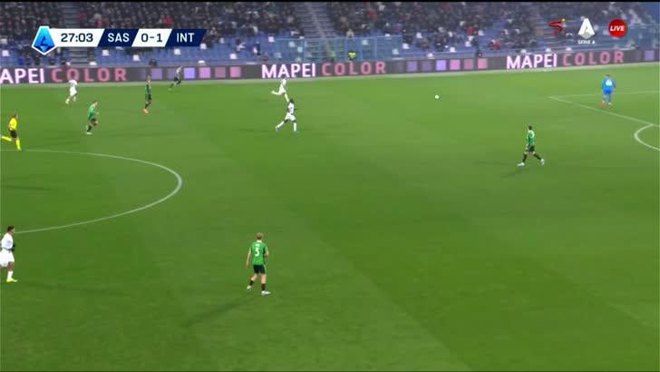 Sassuolo 0 - [2] Inter - Marcus Thuram 28‎'‎