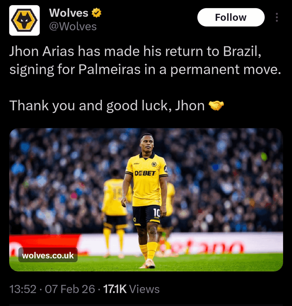 Thanks for nothing Jhon. Worst signing in our time in the Premier league?