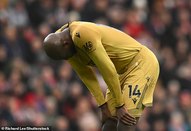 The knee injury stopped the Crystal Palace striker joining AC Milan on transfer deadline day