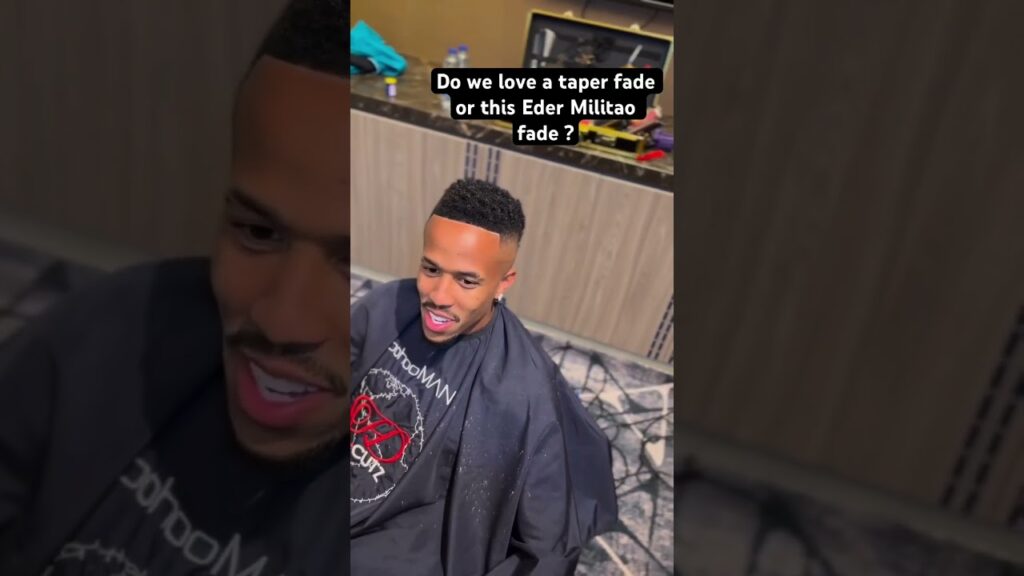 Eder Militao fade or taper fade . Comment below💈✂️ #football #viral #realmadrid #edermilitao