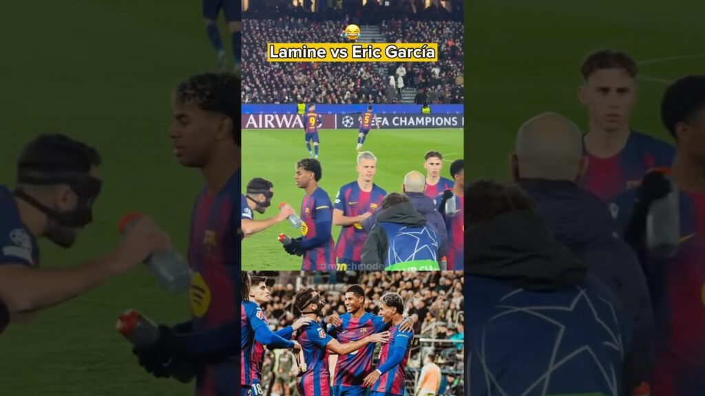 Lamine Yamal y Eric García 😂