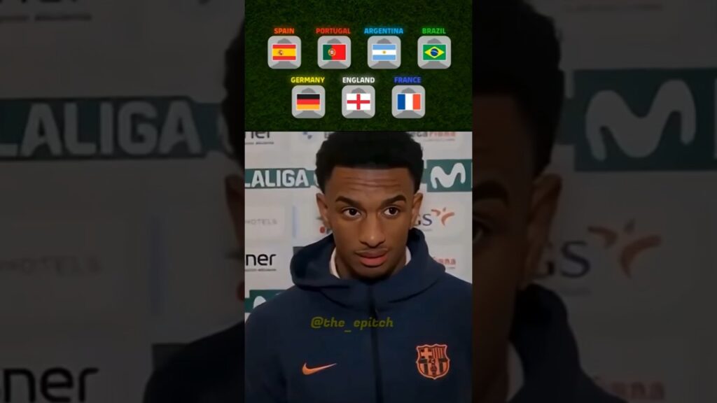 Alejandro Balde picked his favourite players from nations 😱🔥 #efootball2023 #efootball2024