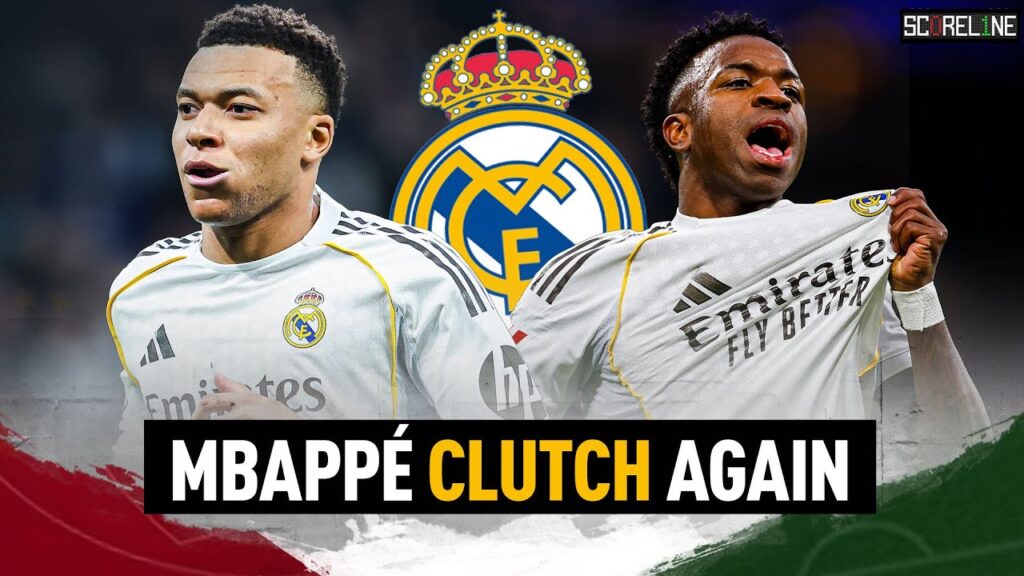 Kylian Mbappé rescues Real Madrid in chaotic derby with TWO red cards