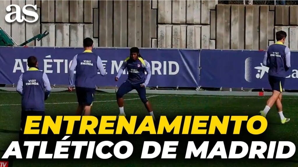 ENTRENAMIENTO ATLÉTICO DE MADRID: el primer ENTRENAMIENTO de LOOKMAN y RODRIGO MENDOZA