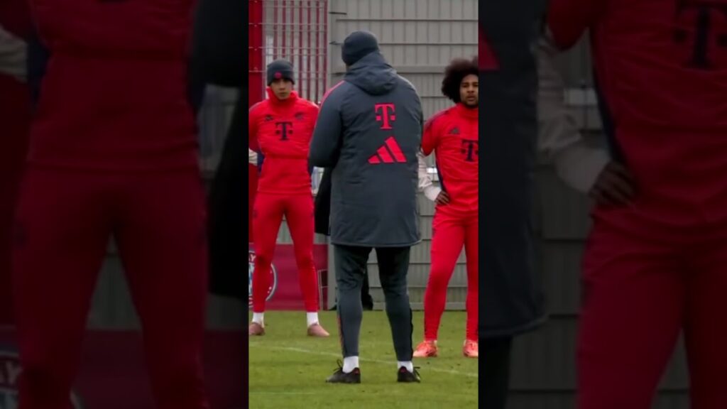 JAMAL MUSIALA AND SERGE GNABRY IN TRAINING #football #bayern #soccer #luisdiaz #bundesliga