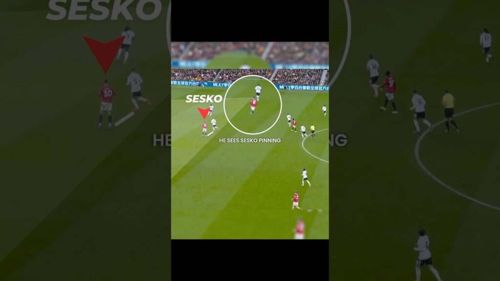 Bruno Fernandes 1000 IQ assist 🧠