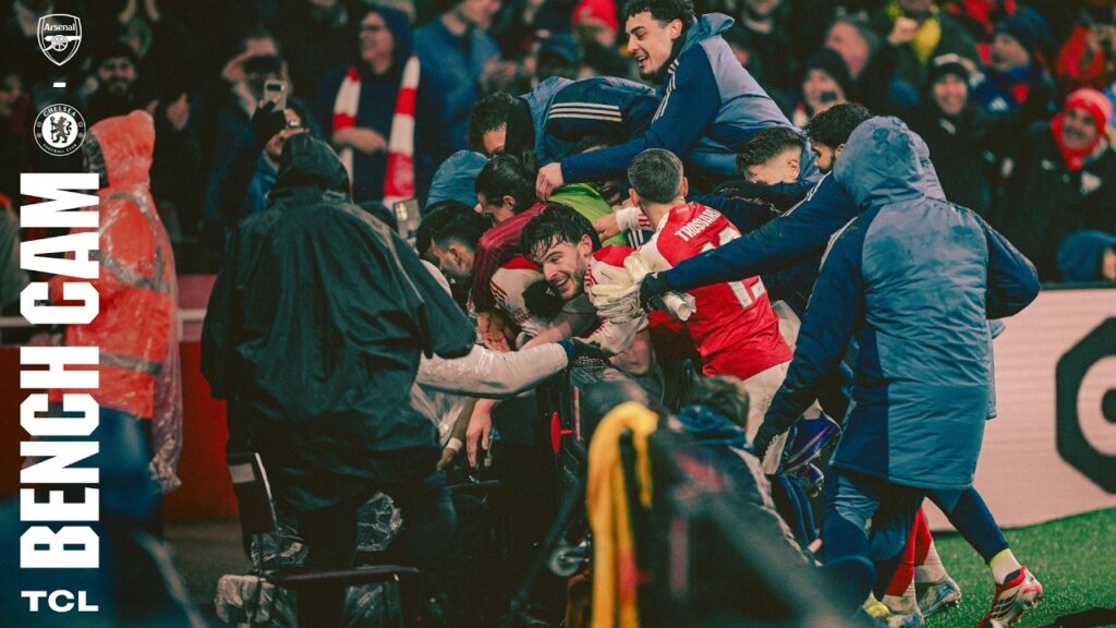 PITCHSIDE REACTION TO HAVERTZ WINNER | Bench Cam | Arsenal 1-0 Chelsea | Carabao Cup