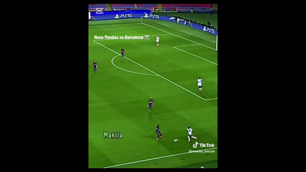 Nuno mendes vs Barcelona 🔥