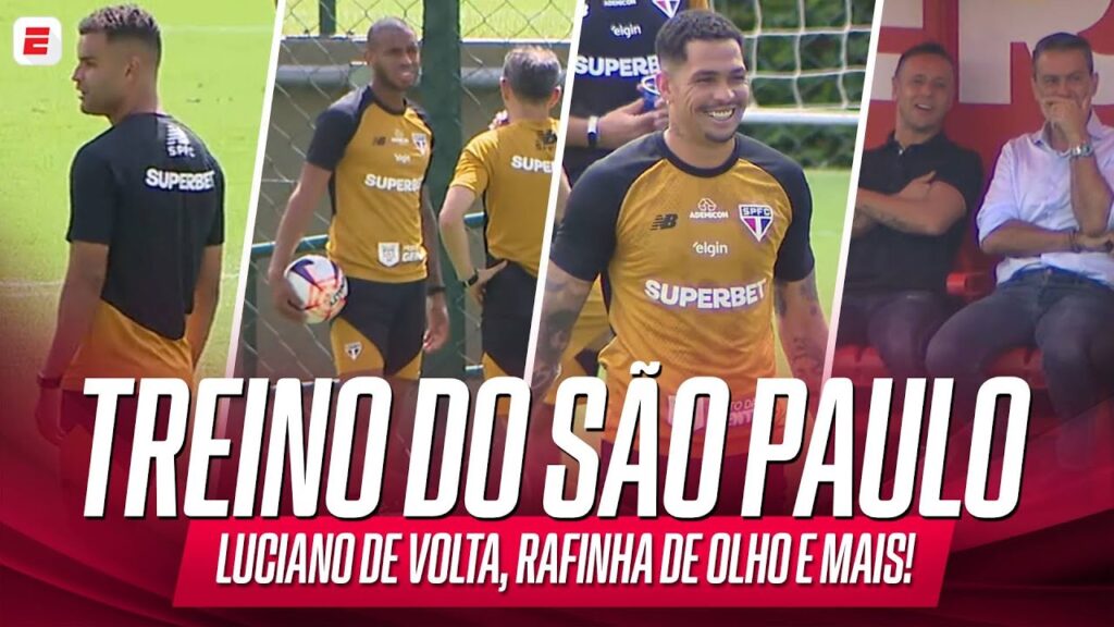TREINO DO SÃO PAULO: LUCIANO RETORNA, ANDRÉ SILVA EM TRANSIÇÃO, RAFINHA DE OLHO E MAIS!