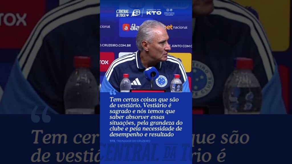 TITE ADMITE CLIMA DE COBRANÇA NO VESTIÁRIO DO CRUZEIRO APÓS DERROTA PARA O CORITIBA