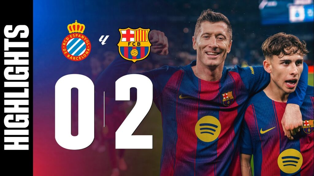 RCD ESPANYOL 0 vs 2 FC BARCELONA | LALIGA 2025/26 MD18 🔵🔴