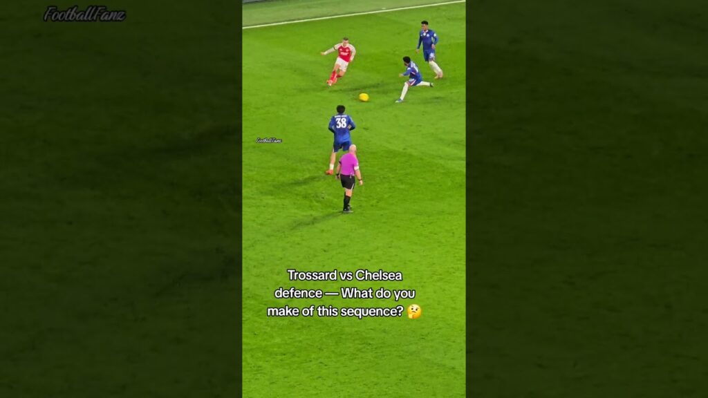 Trossard vs Chelsea defence — What do you make of this sequence? 🤔 #football