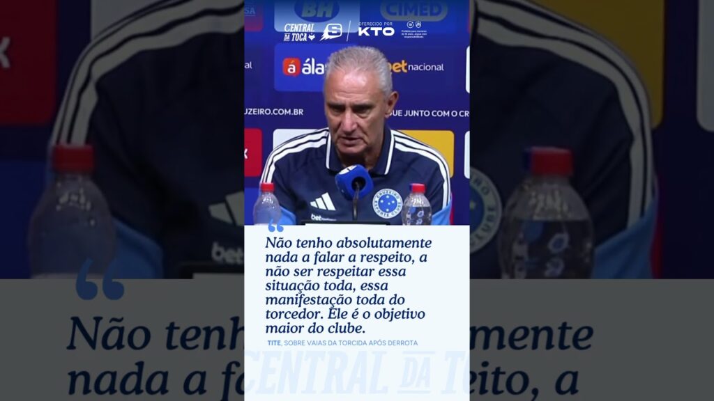 TITE É VAIADO NO MINEIRÃO E SE PRONUNCIA APÓS NOVA DERROTA DO CRUZEIRO