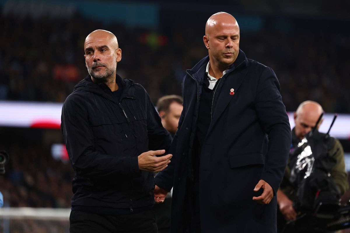 Liverpool boss Arne Slot is a huge fan of Manchester City head coach Pep Guardiola