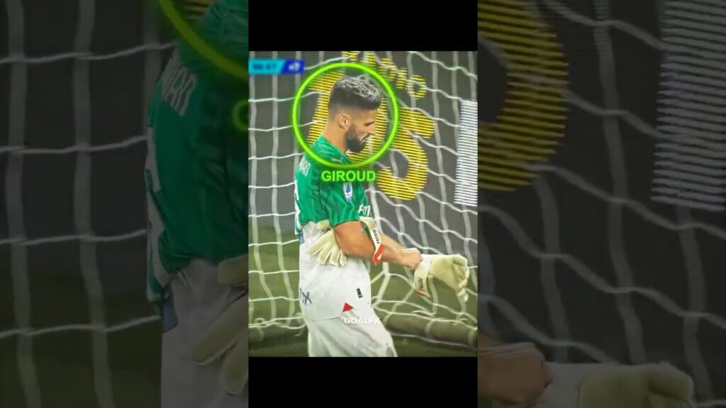 When Giroud Turns Goalkeeper To Save Milan 🤯🥶 When Giroud Turns Goalkeeper To Save Milan 🤯🥶