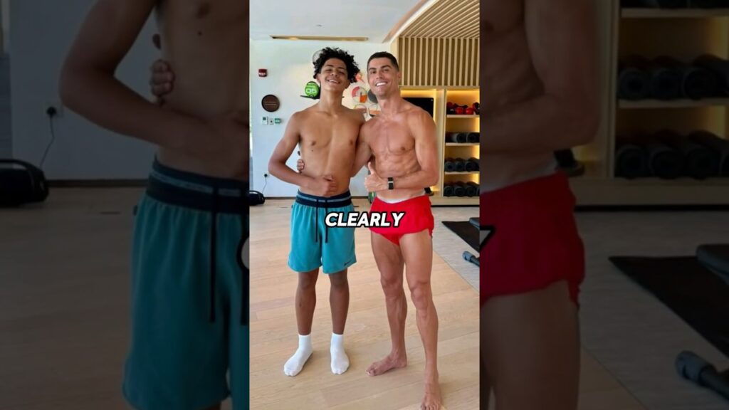 Cristiano Ronaldo Jr at 14 is 6'4?! 😳 Doctors Shocked | Future CR7? 🔥⚽ |#ronaldo #junior #shorts