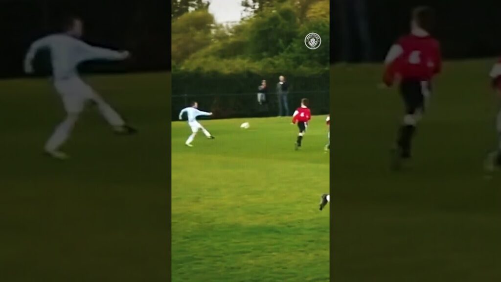😮‍💨 A Young PHIL FODEN showing his talent! 🌟#mancity #football #shorts #shortsvideo #skills #goals