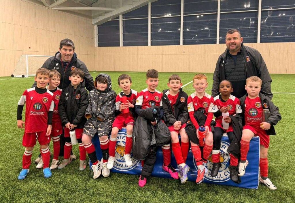 Stamford AFC's Young Daniels Under 8s Red are invited to train and compete at Leicester City's state-of-the-art facilities