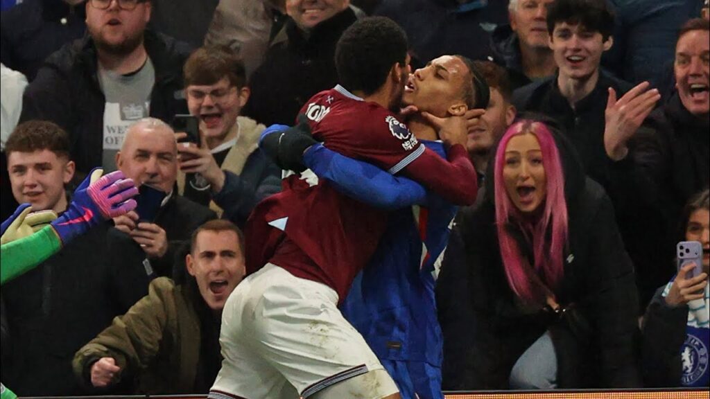 Todibo Chokes João Pedro in Mass Brawl as Chelsea and Westham got into it after the Final