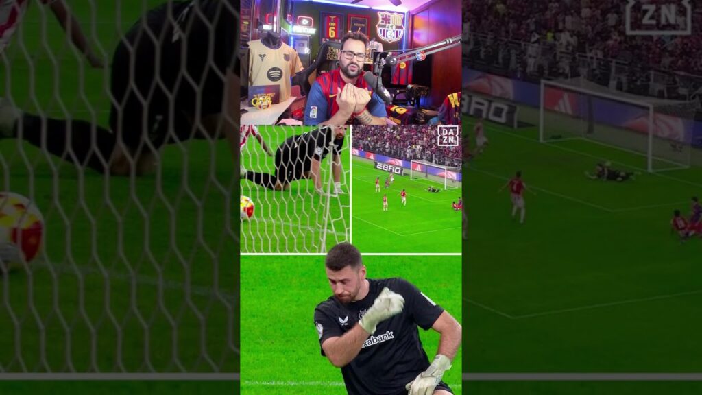 Cantada de Unai Simon #unaisimon #joangarcía #barça #athletic #mancuer #shorts