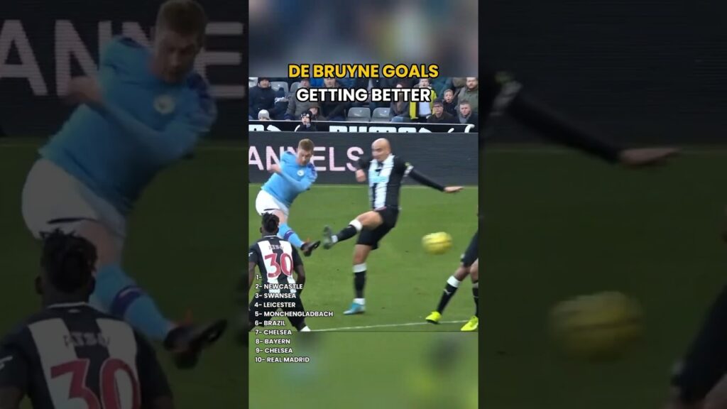 De Bruyne goals getting increasingly Better