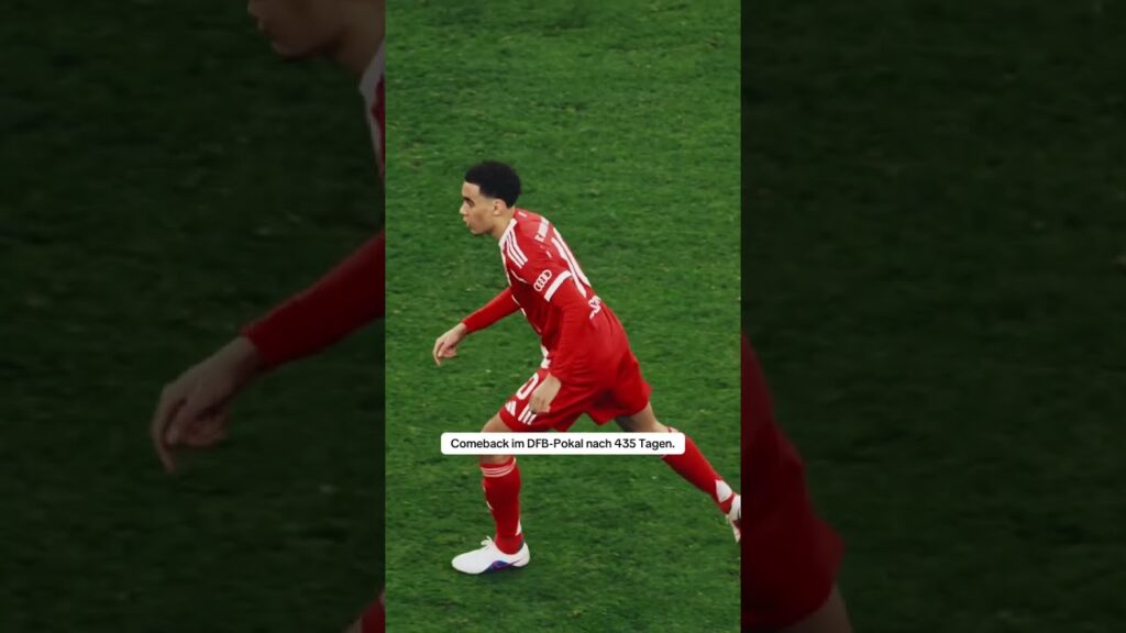 Welcome back, Jamal! 🤝 #dfbpokal #fcbayern #musiala #fussball