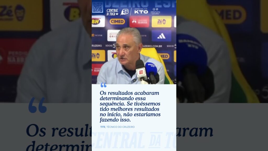 TITE CONFIRMA MUDANÇA NO PLANEJAMENTO DO CRUZEIRO PARA A TEMPORADA