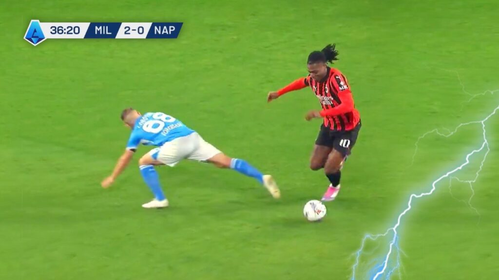 Rafael Leao Destroying Defenders for Fun