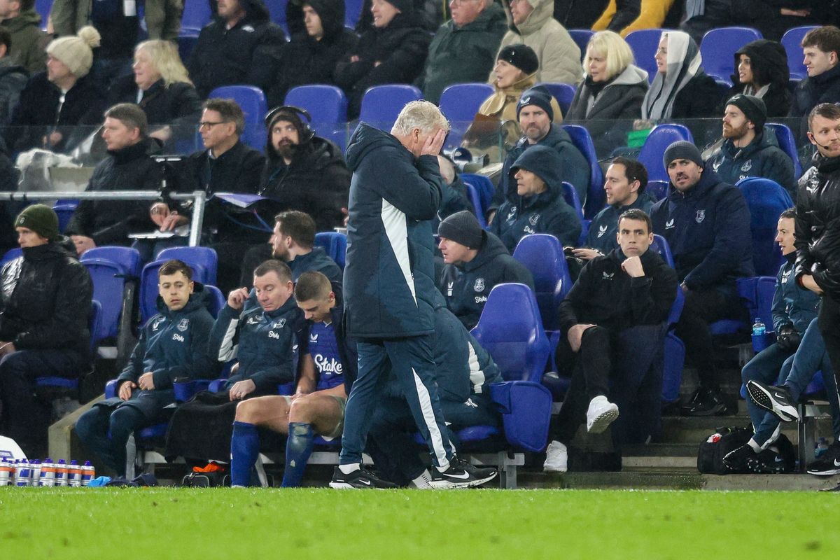 LIVERPOOL, ENGLAND - FEBRUARY 10: Head Coach David Moyes of Everton during the Premier League match between Everton and Bournemouth at Goodison Park on February 10, 2026 in Liverpool, England. (Photo by Robin Jones - AFC Bournemouth/AFC Bournemouth via Getty Images)