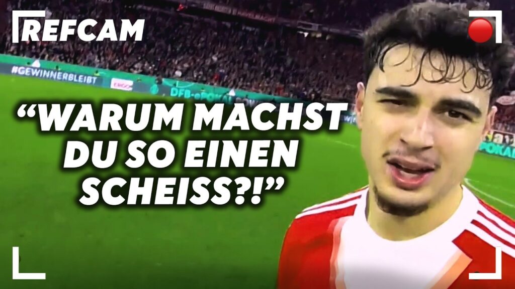 POV: Du diskutierst mit Bayern- und Leipzig-Spielern! 👨‍⚖️🏆 | RefCam im DFB-Pokal Viertelfinale